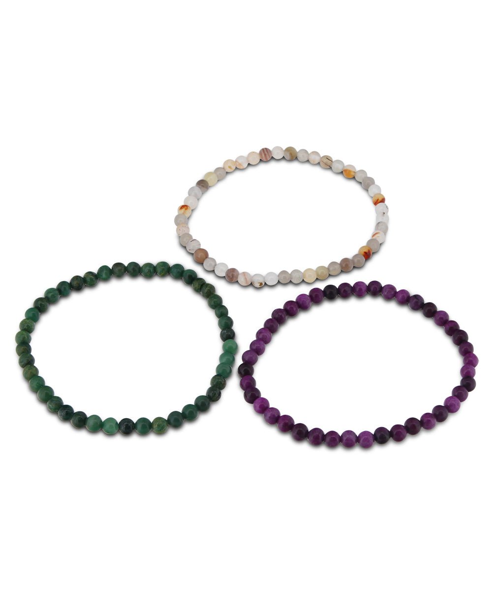 Energy Bracelets for Positive Attitude and Change, Set of 3 - Bracelets
