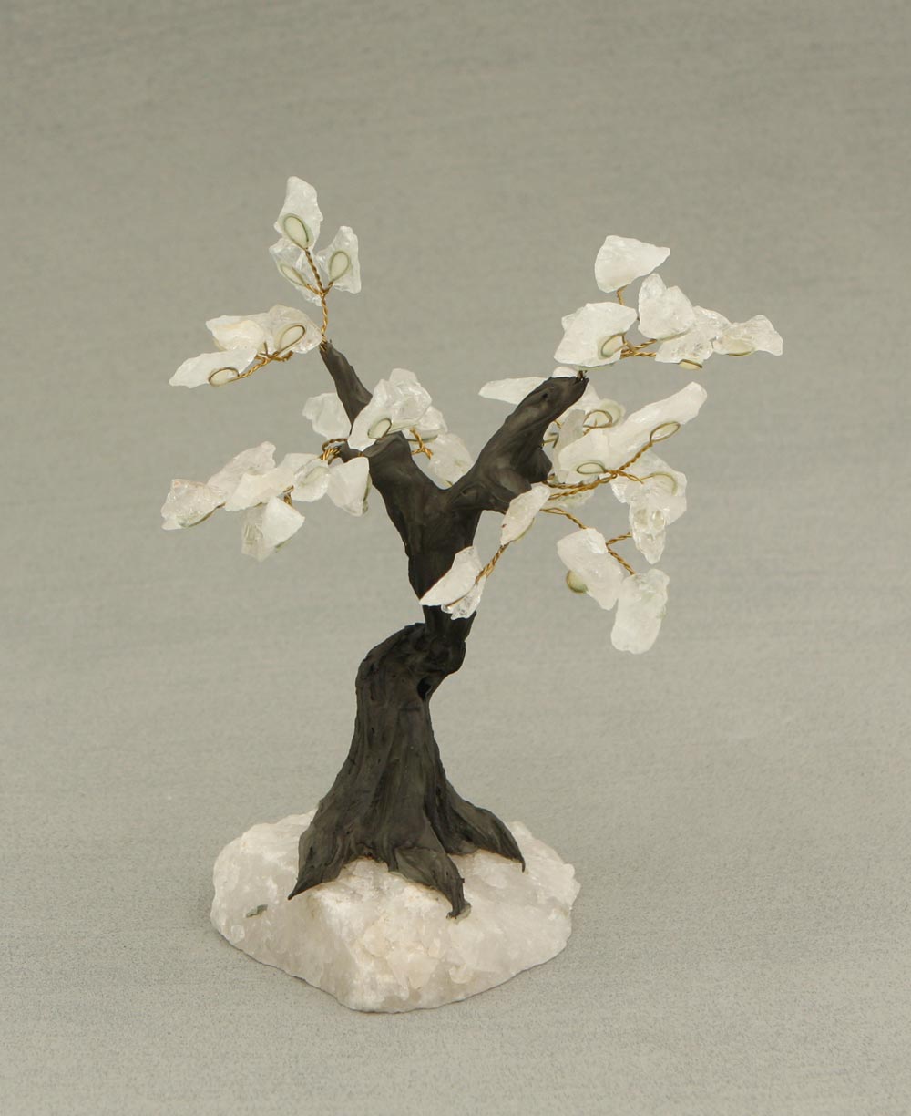 Energy Healing Clear Quartz Bonsai Tree - Home & Garden