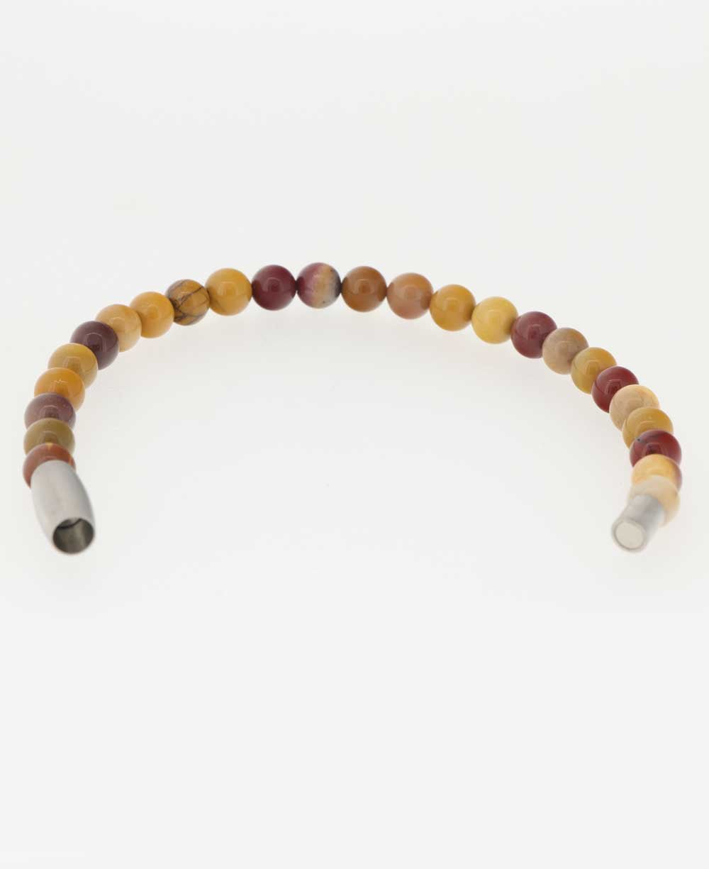 Energy Mookaite Jasper Gemstone Bracelet - Bracelets 7"