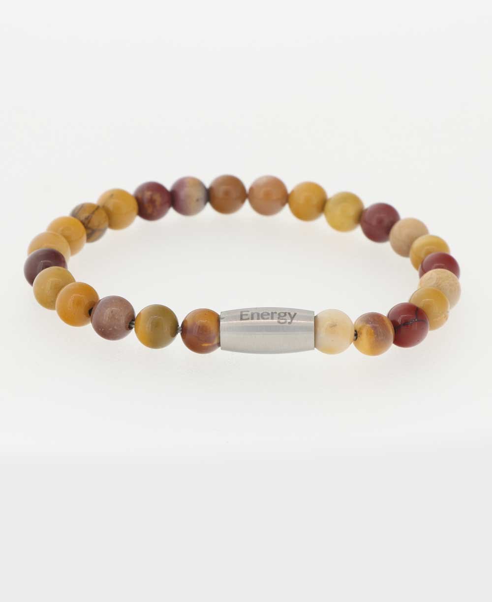 Energy Mookaite Jasper Gemstone Bracelet - Bracelets 7"