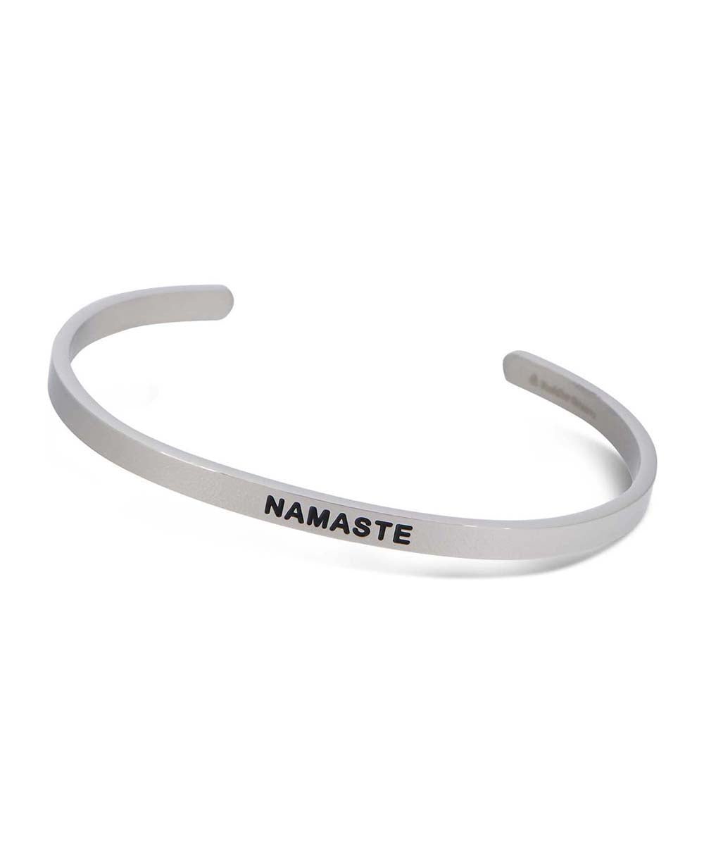 Engraved Namaste Cuff Bracelet - Bracelets
