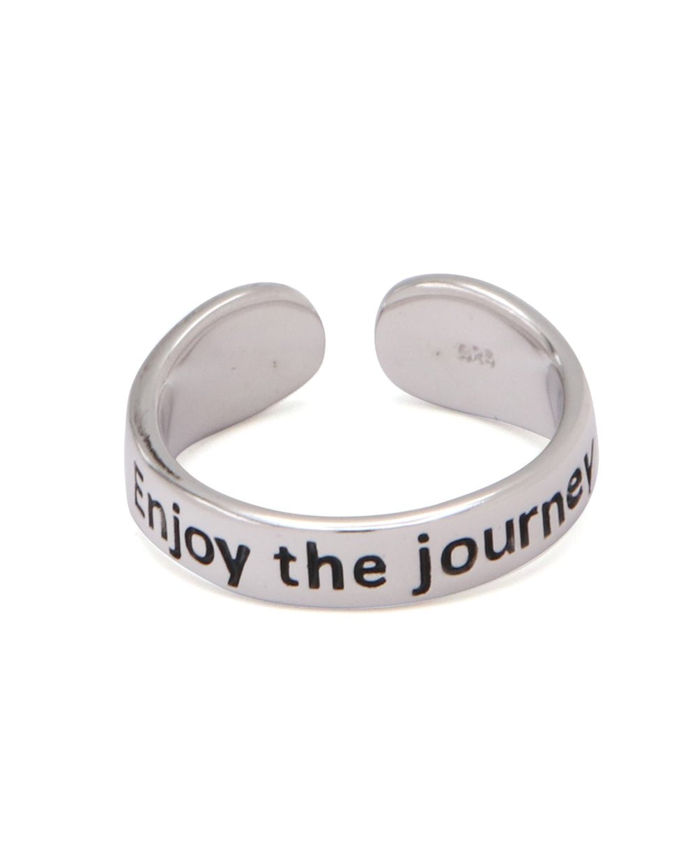Enjoy The Journey Sterling Silver Adjustable Inspirational Ring - Rings
