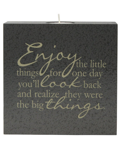 Enjoy The Little Things Inspirational TeaLight Holder - Candle Holders
