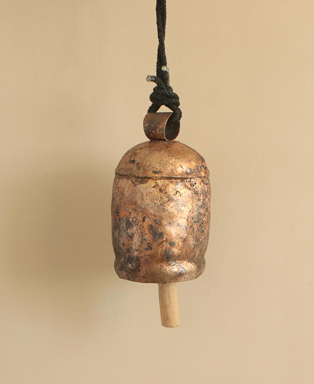 Fair-trade and Handmade Large Decorative Cowbell With a Soothing Tone - Wind Chimes