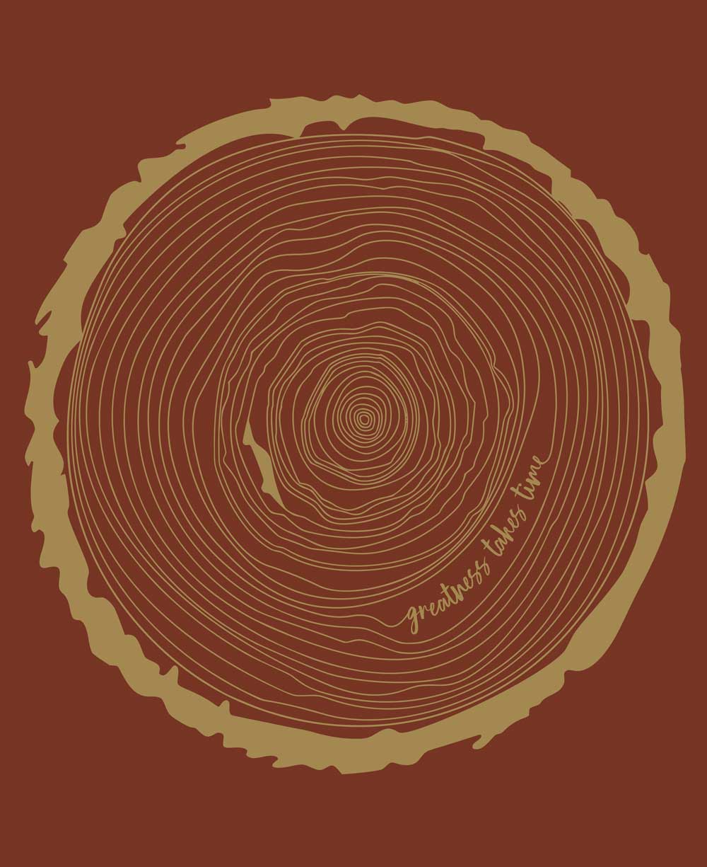 Fair Trade Organic Cotton Greatness Takes Time Long Sleeve Yoga Tunic Tee - Shirts & Tops S