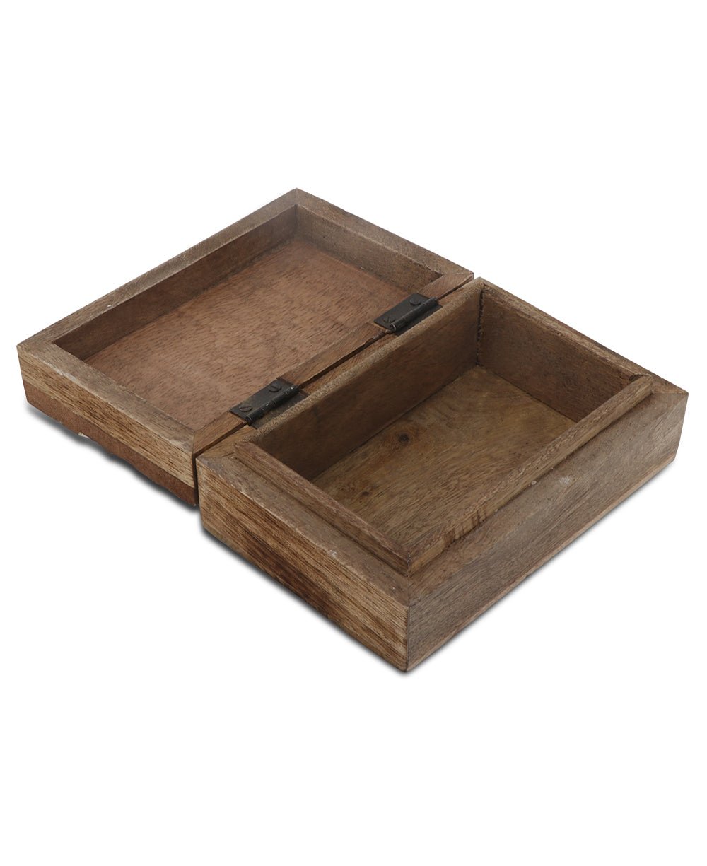 Fairtrade Carved Lotus Mala or Keepsake Wood Box - Gift Boxes & Tins