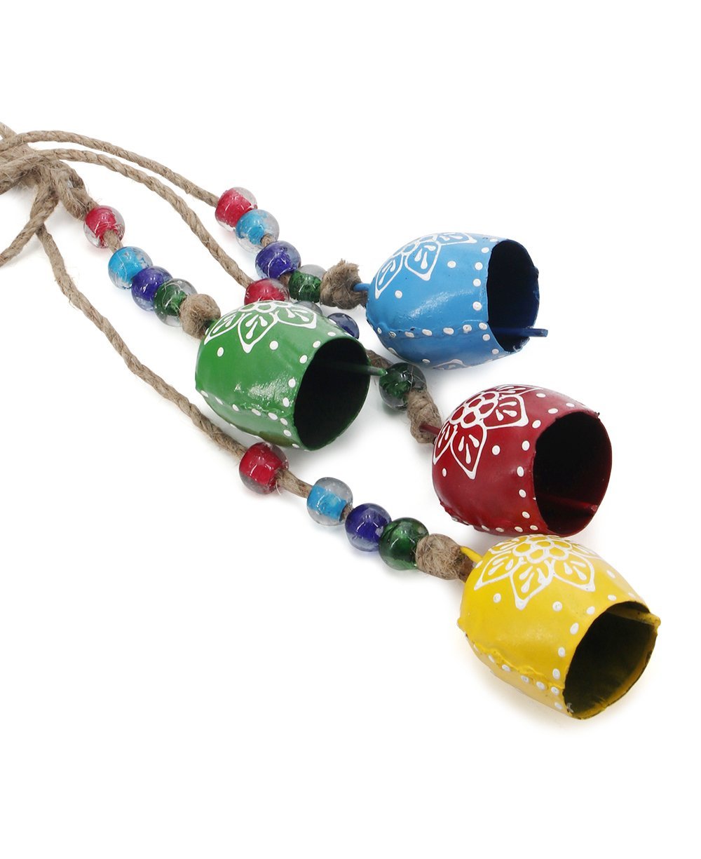 Fairtrade Cow Bells, String of 4 Bells - Wind Chimes