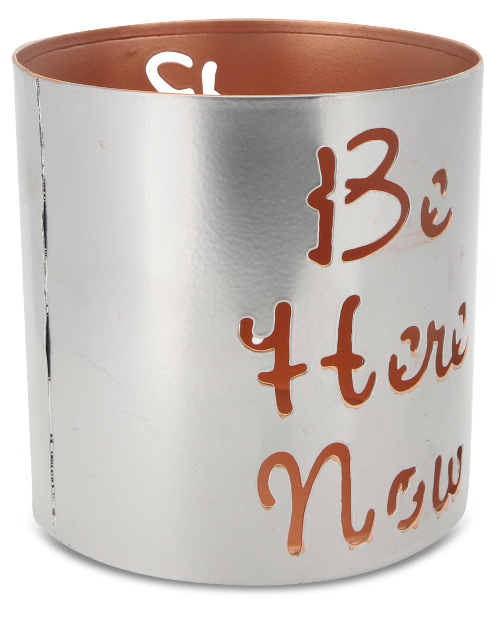 Fairtrade Inspirational Be Here Now Candle / Pen Holder - Candle Holders
