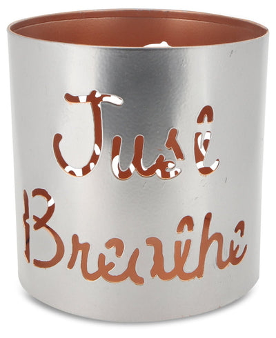 Fairtrade Inspirational Just Breathe Candle / Pen Holder - Candle Holders