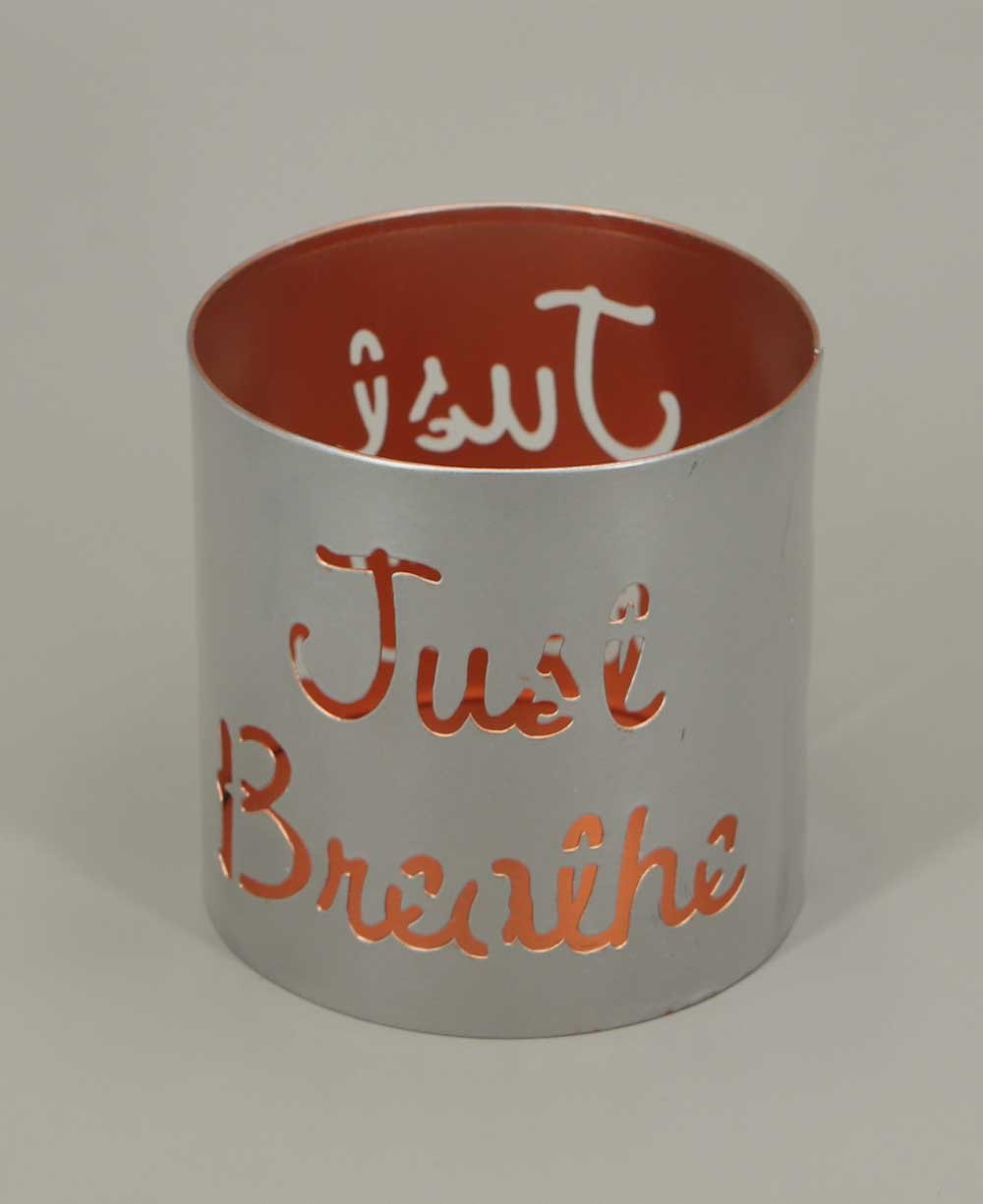 Fairtrade Inspirational Just Breathe Candle / Pen Holder - Candle Holders
