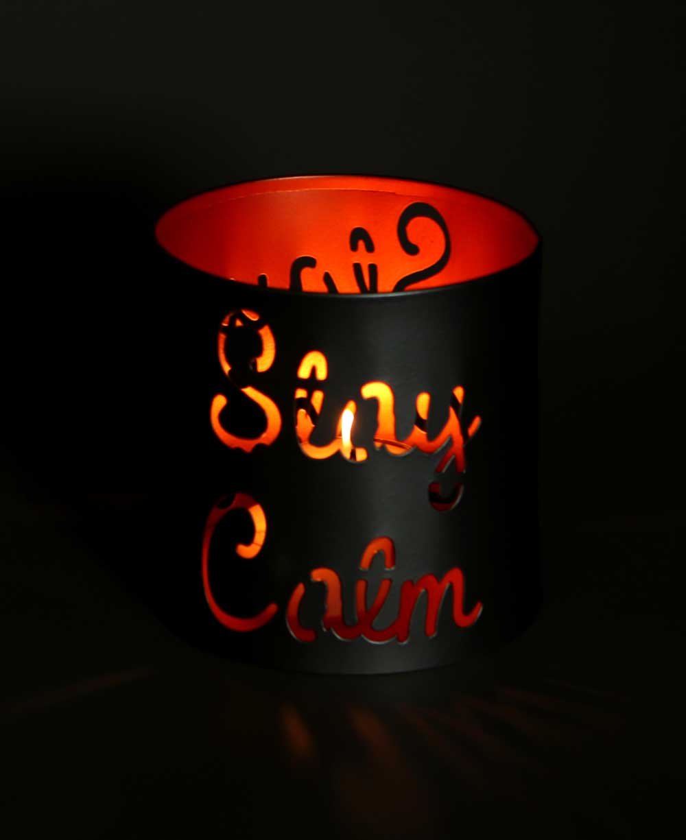 Fairtrade Inspirational Stay Calm Candle / Pen Holder - Candle Holders