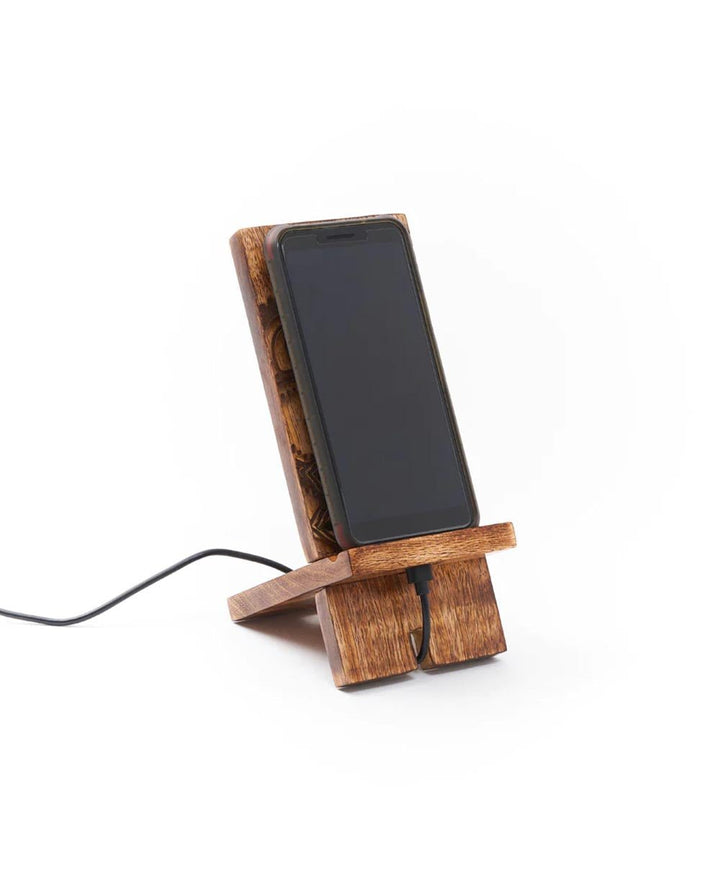 Fairtrade Mandala Design Phone Holder Charging Dock - Mobile Phone Stands