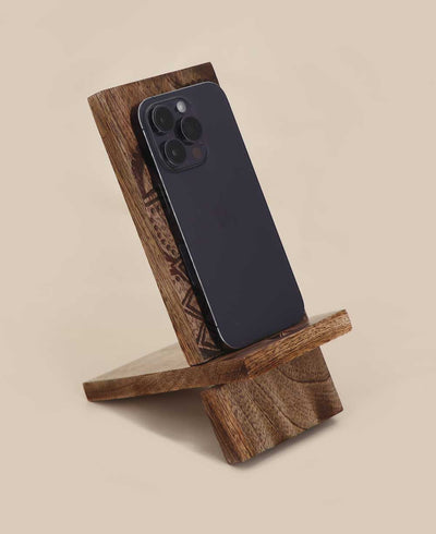 Fairtrade Mandala Design Phone Holder Charging Dock - Mobile Phone Stands