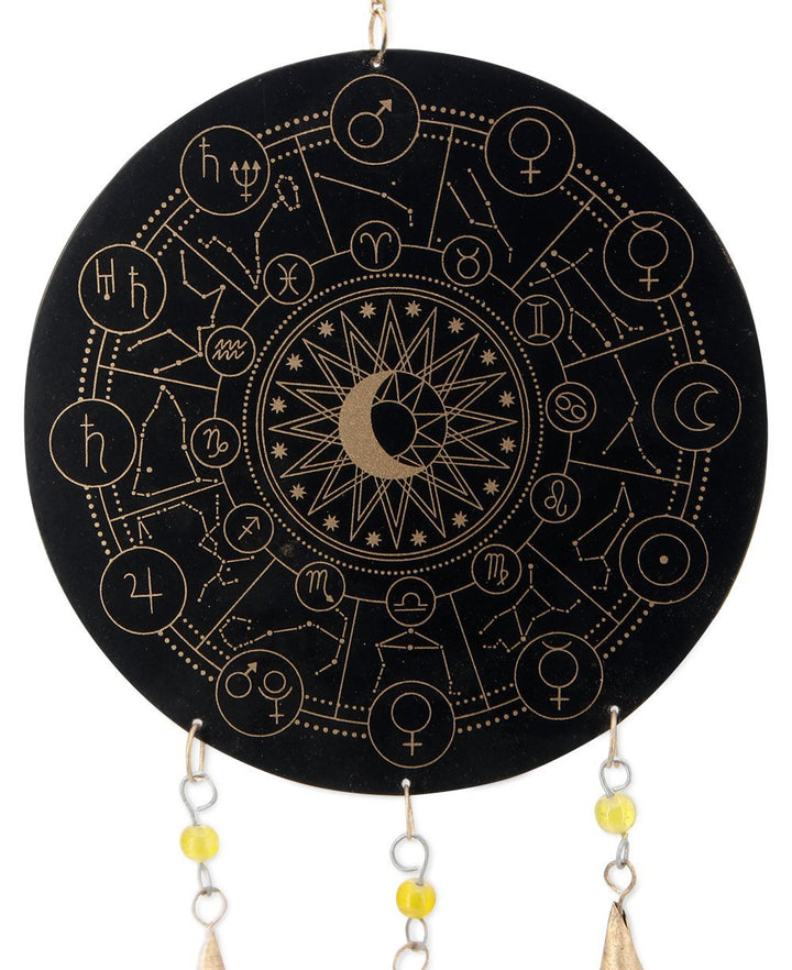 Fairtrade Moon Design Zodiac Celestial Wind Chime - Wind Chimes