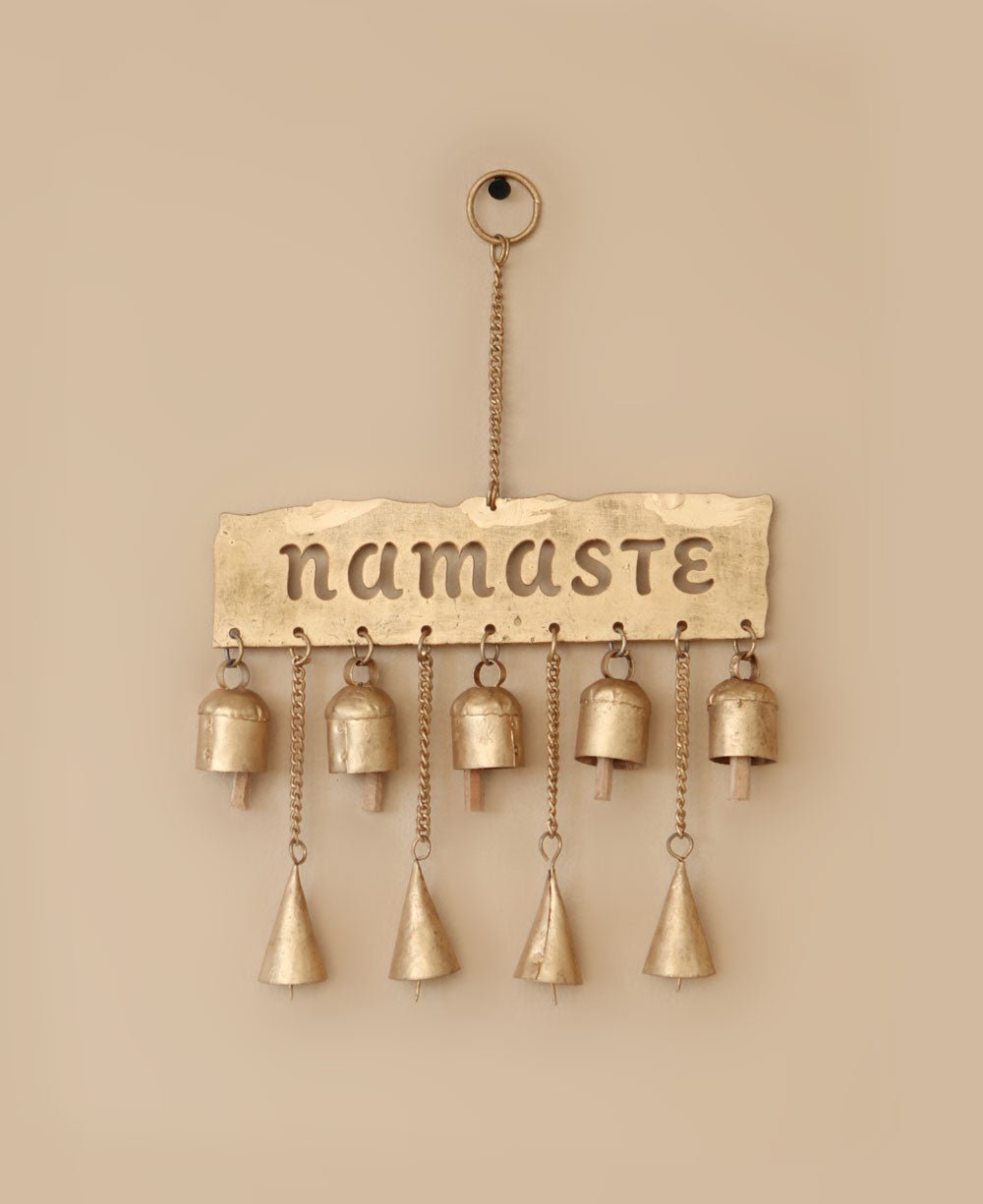 Fairtrade Namaste Bell Chime Wall Hanging - Wind Chimes