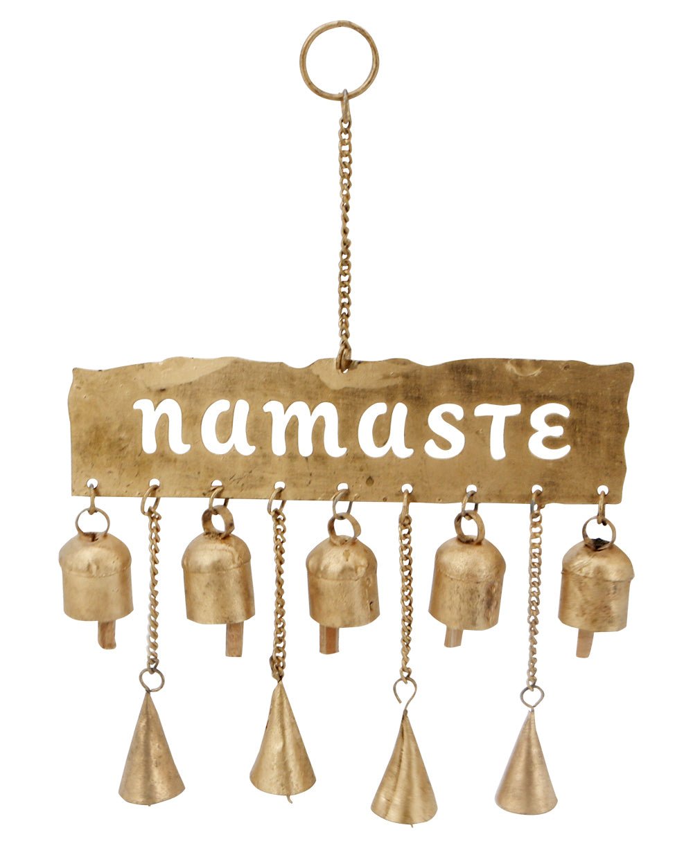 Indian Traditional Brass Welcome Namaste Lady Hanging For Wall