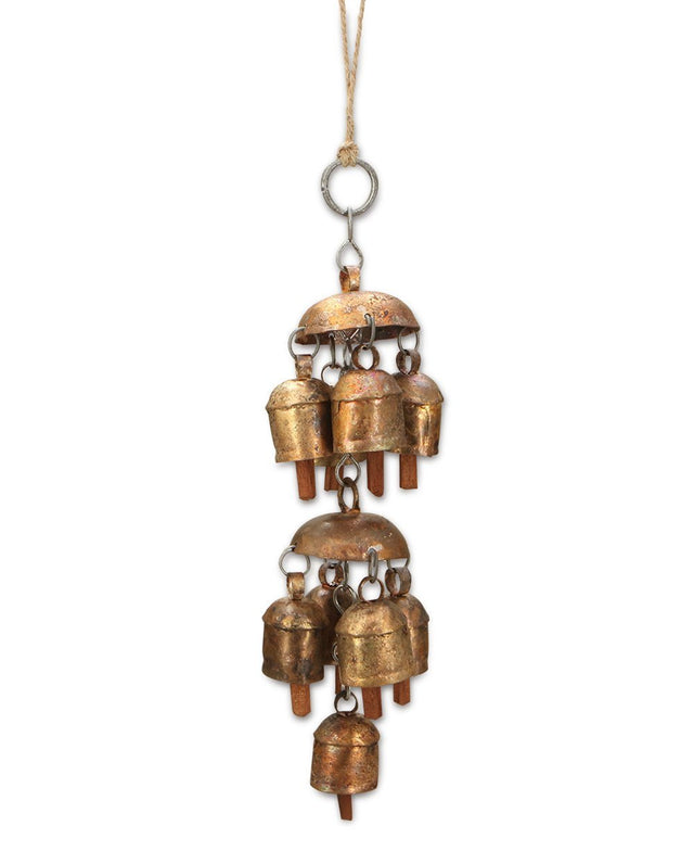 Fairtrade Traditional Double Layered Bell Hanging Chime - Wind Chimes