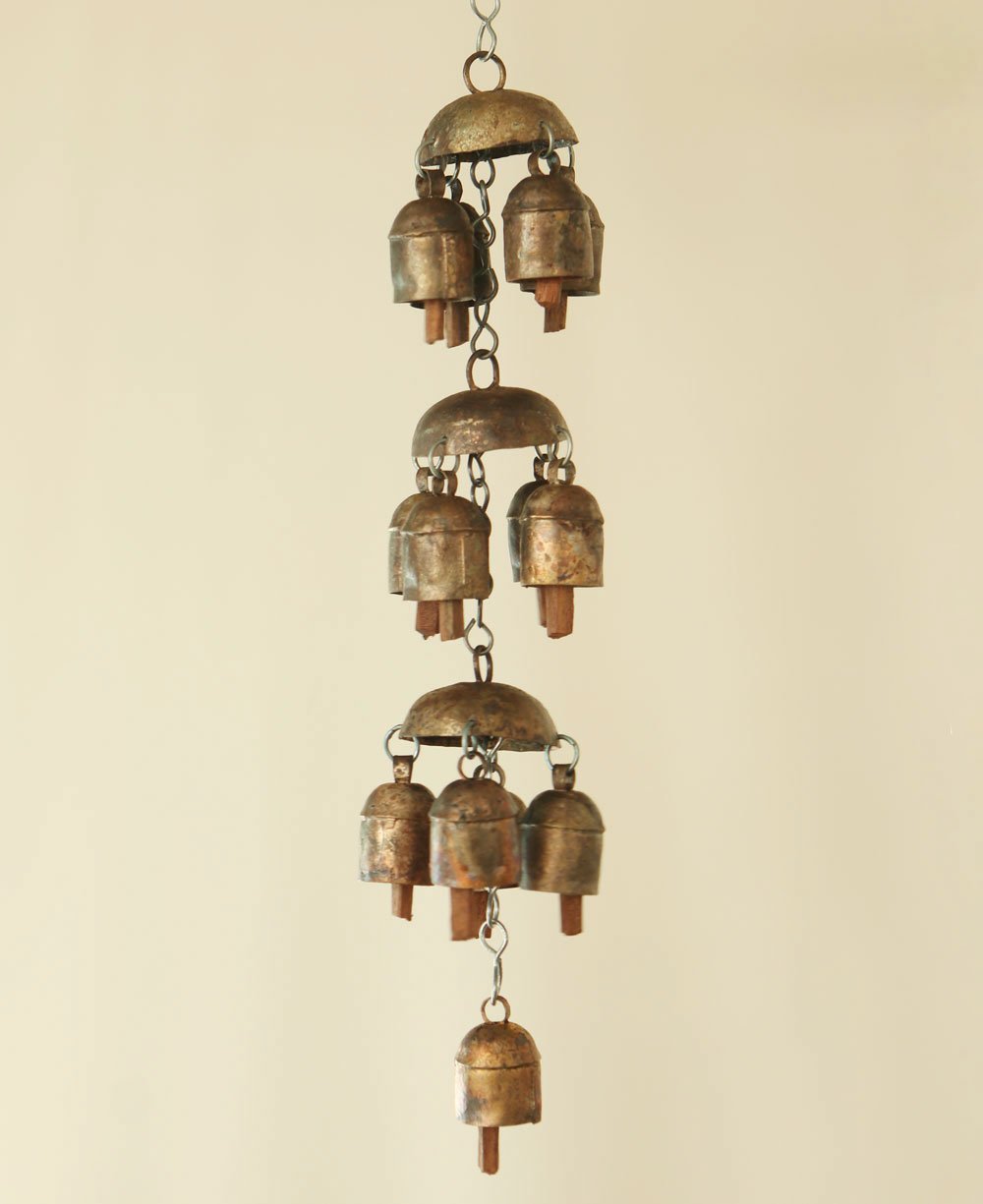 Fairtrade Traditional Triple Layered Bell Hanging Chime - Wind Chimes