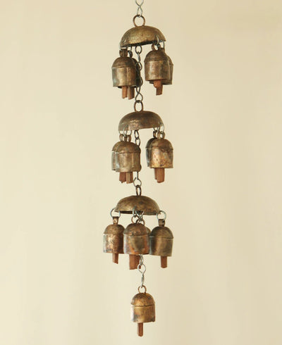 Fairtrade Traditional Triple Layered Bell Hanging Chime - Wind Chimes