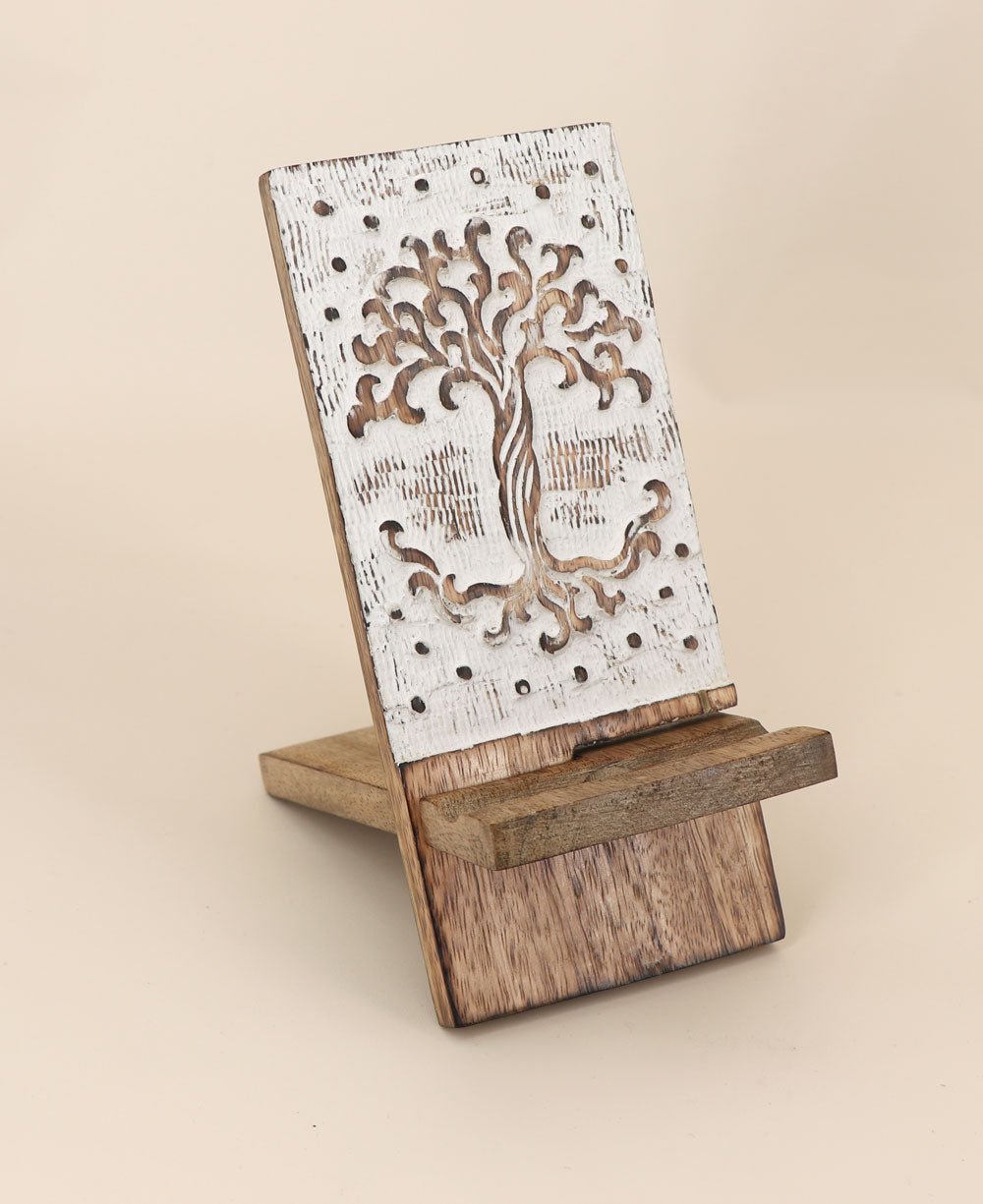 Fairtrade Tree of Life Phone Holder Charging Dock - Mobile Phone Stands