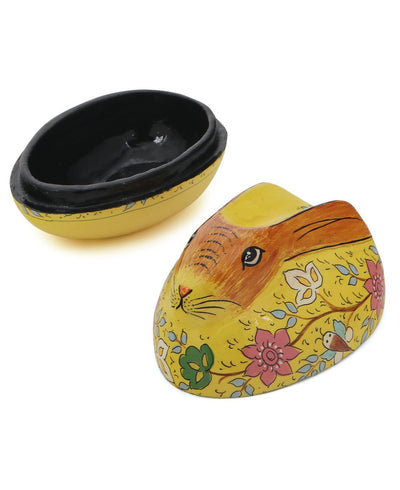 Fairtrade Yellow Bunny Trinket Box - Gift Boxes & Tins