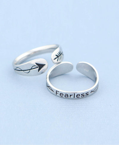 Fearless Inspirational Mantra Ring - Rings