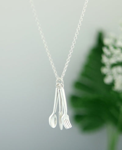 Feed The Soul Sterling Silver Necklace - Necklaces