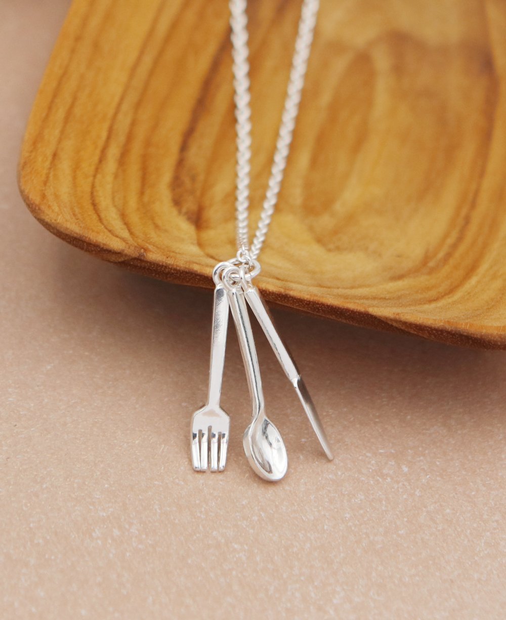 Feed The Soul Sterling Silver Necklace - Necklaces