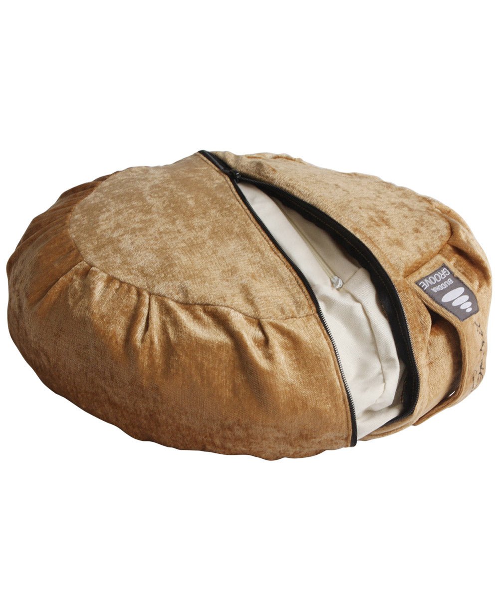 Feed the Spirit Chenille Zafu Cushion - Massage Cushions Tan