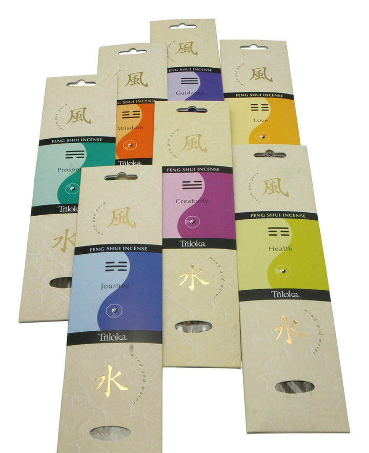 Feng Shui Stick Incense, Set of 7 Scents - Incense