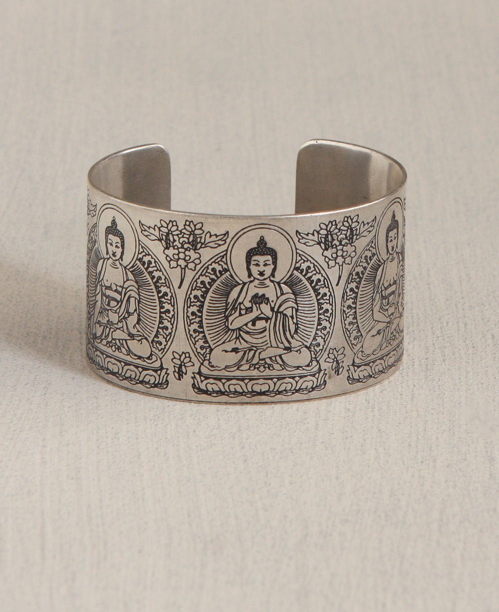 Five Dhyani Buddhas Cuff Bracelet - Bracelets
