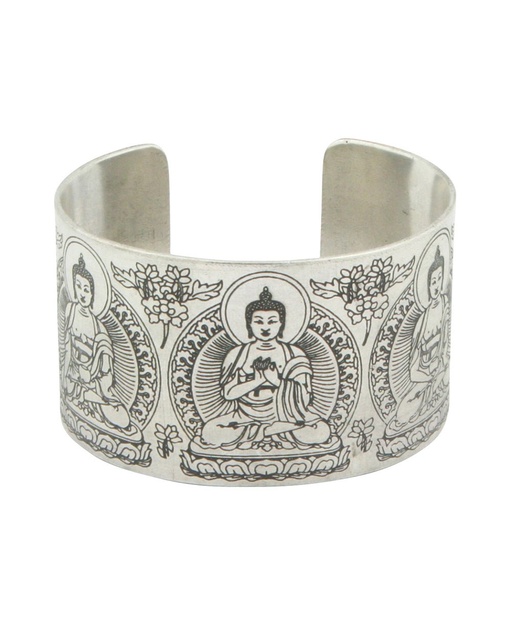 Five Dhyani Buddhas Cuff Bracelet - Bracelets