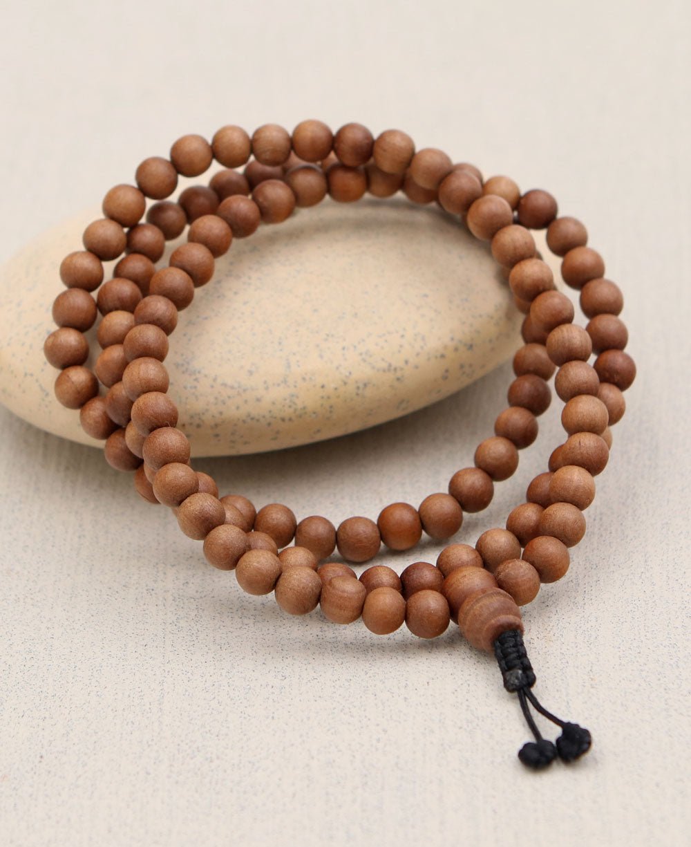 Fragrant Sandalwood Meditation Japa Mala - Prayer Beads