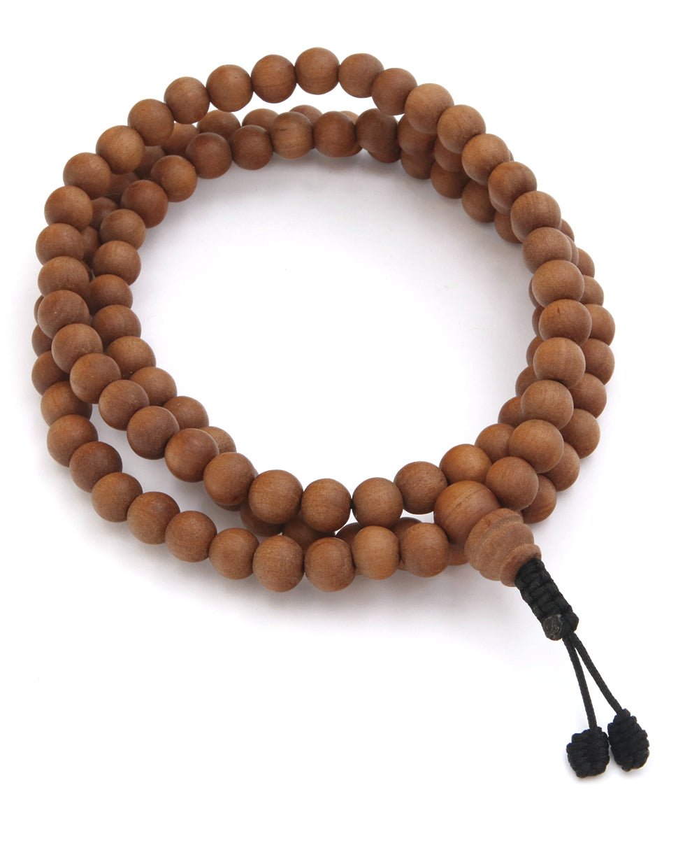 Red Sandalwood Prayer Beads by Backpack Buddha | Mala Beads