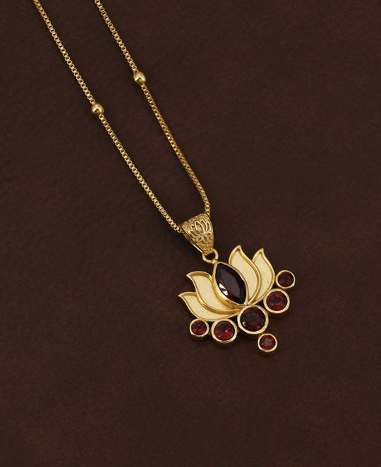 Buddha & Lotus Crystal Gold Bracelet - Lucky Daily Wear Jewelry main image 1