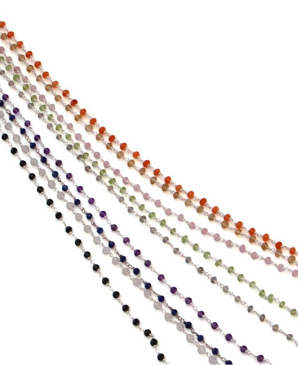 Gemstone Necklace Chain - Chains Amethyst