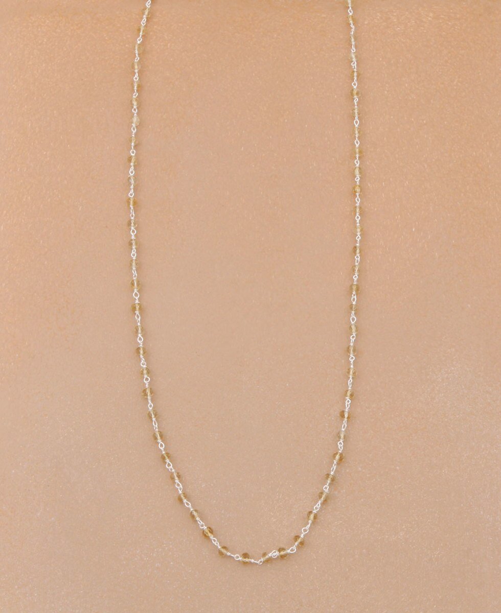 Gemstone Necklace Chain - Chains Amethyst