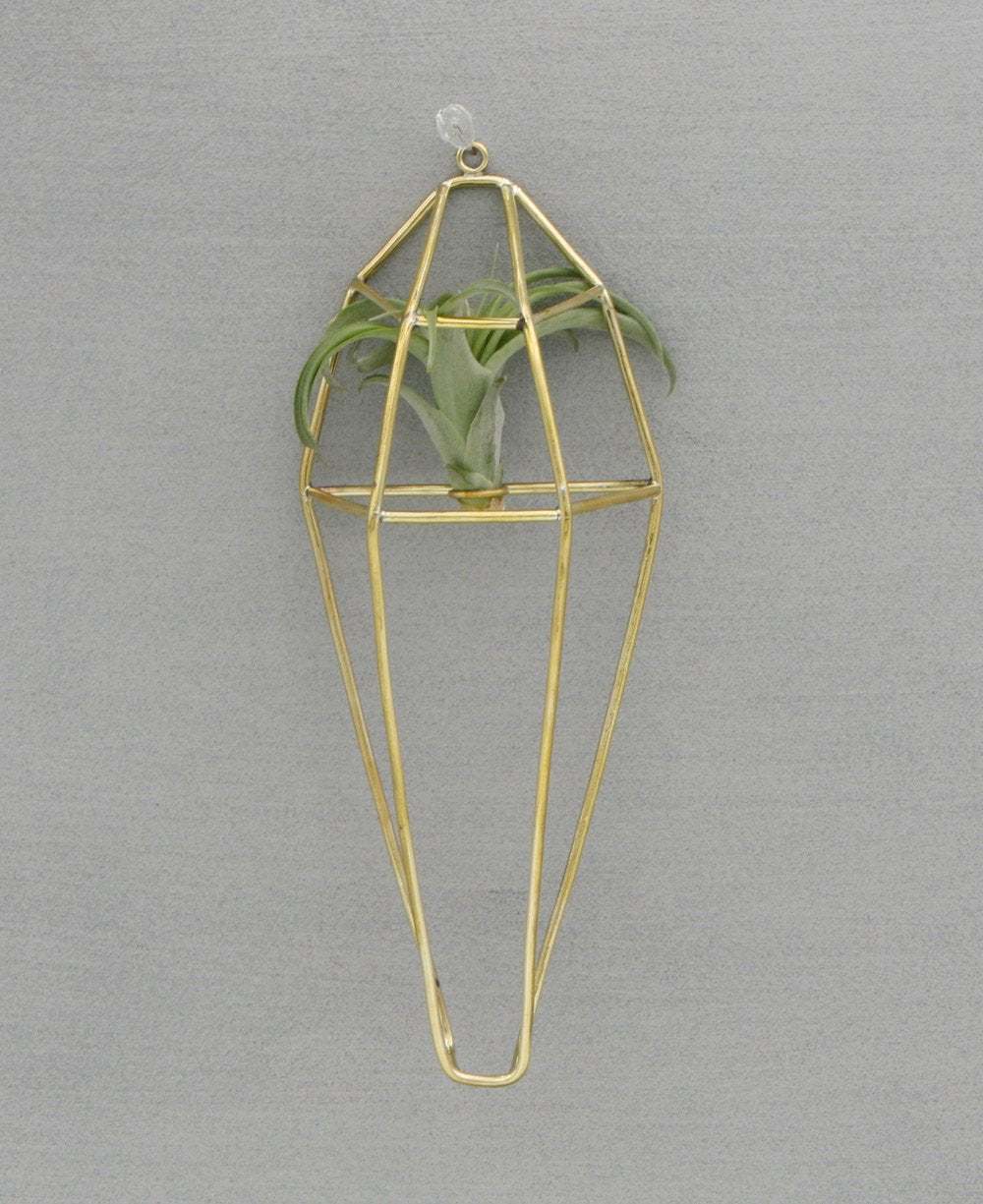 Geometric Brass Wall Terrarium, Kenya - Wall Art