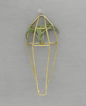 Geometric Brass Wall Terrarium, Kenya - Wall Art