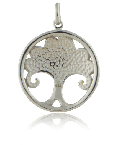 Gold Plated Tree of Life Pendant with Swarovski Crystals - Charms & Pendants