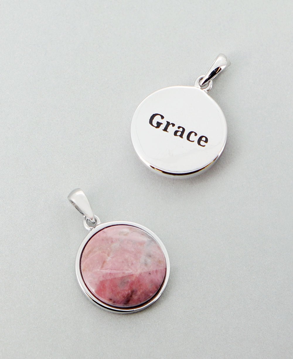 Grace Rhodonite Sterling Silver Pendant - Charms & Pendants