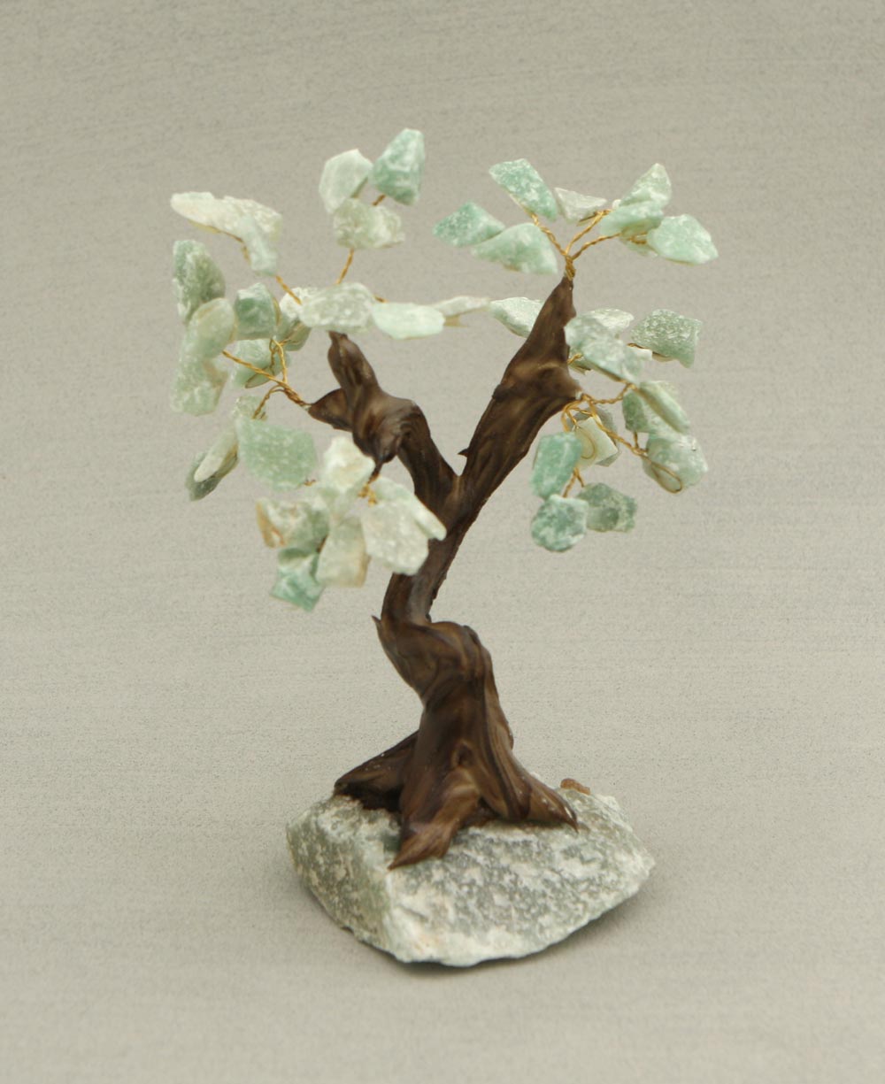 Green Calcite Gemstone Bonsai Tree - Home & Garden