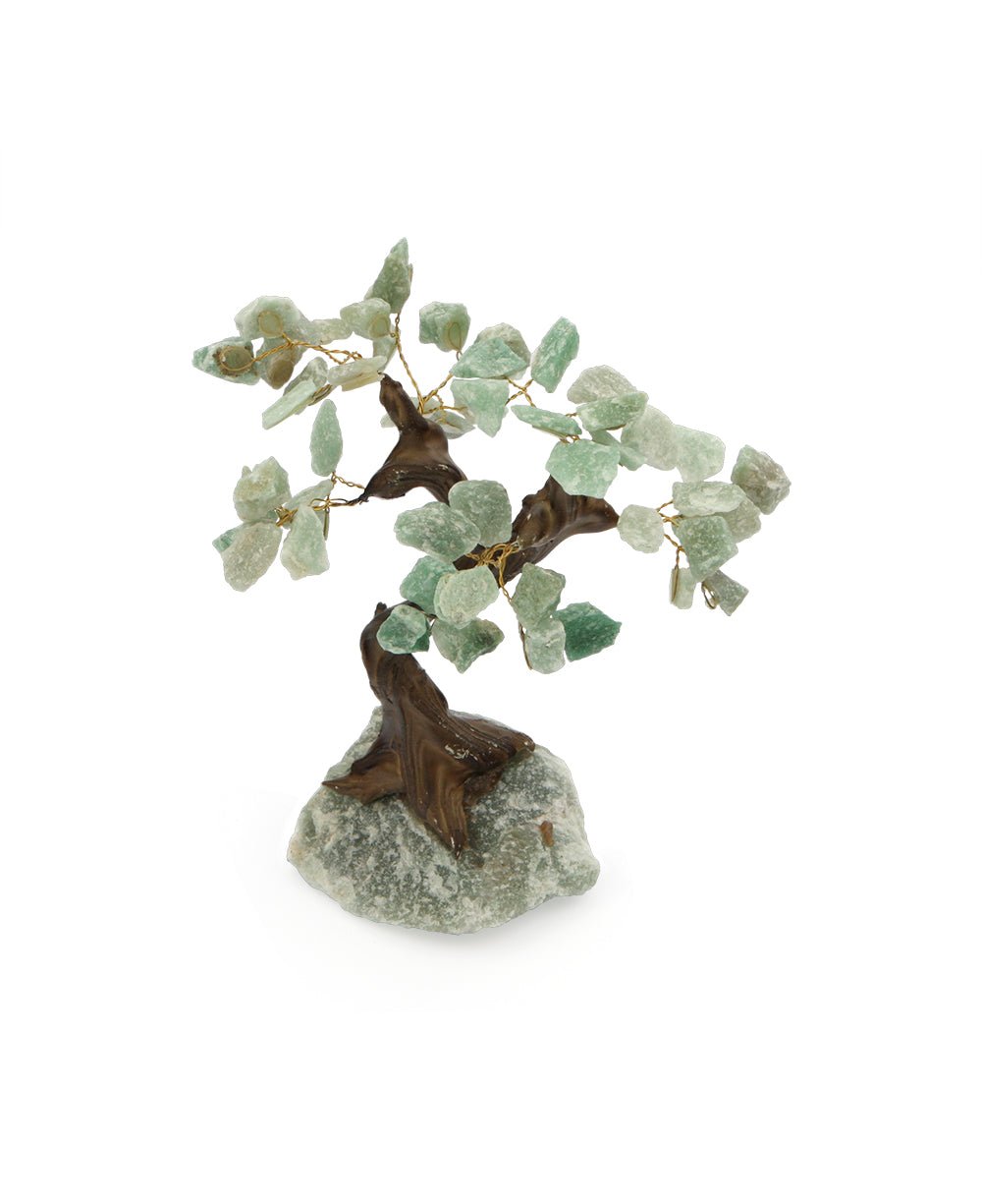 Green Calcite Gemstone Bonsai Tree - Home & Garden