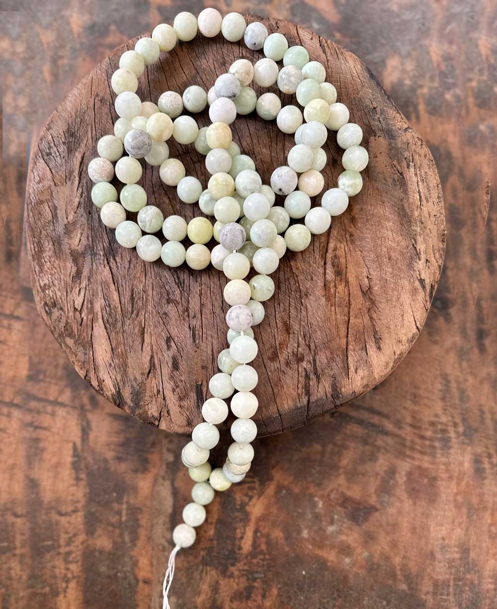 Green Jade Beads Decorative Strand - Wreaths & Garlands