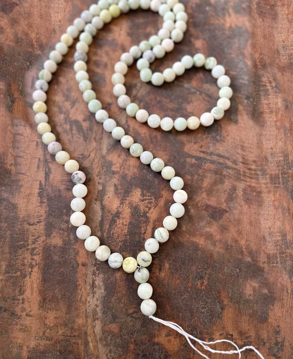 Green Jade Beads Decorative Strand - Wreaths & Garlands