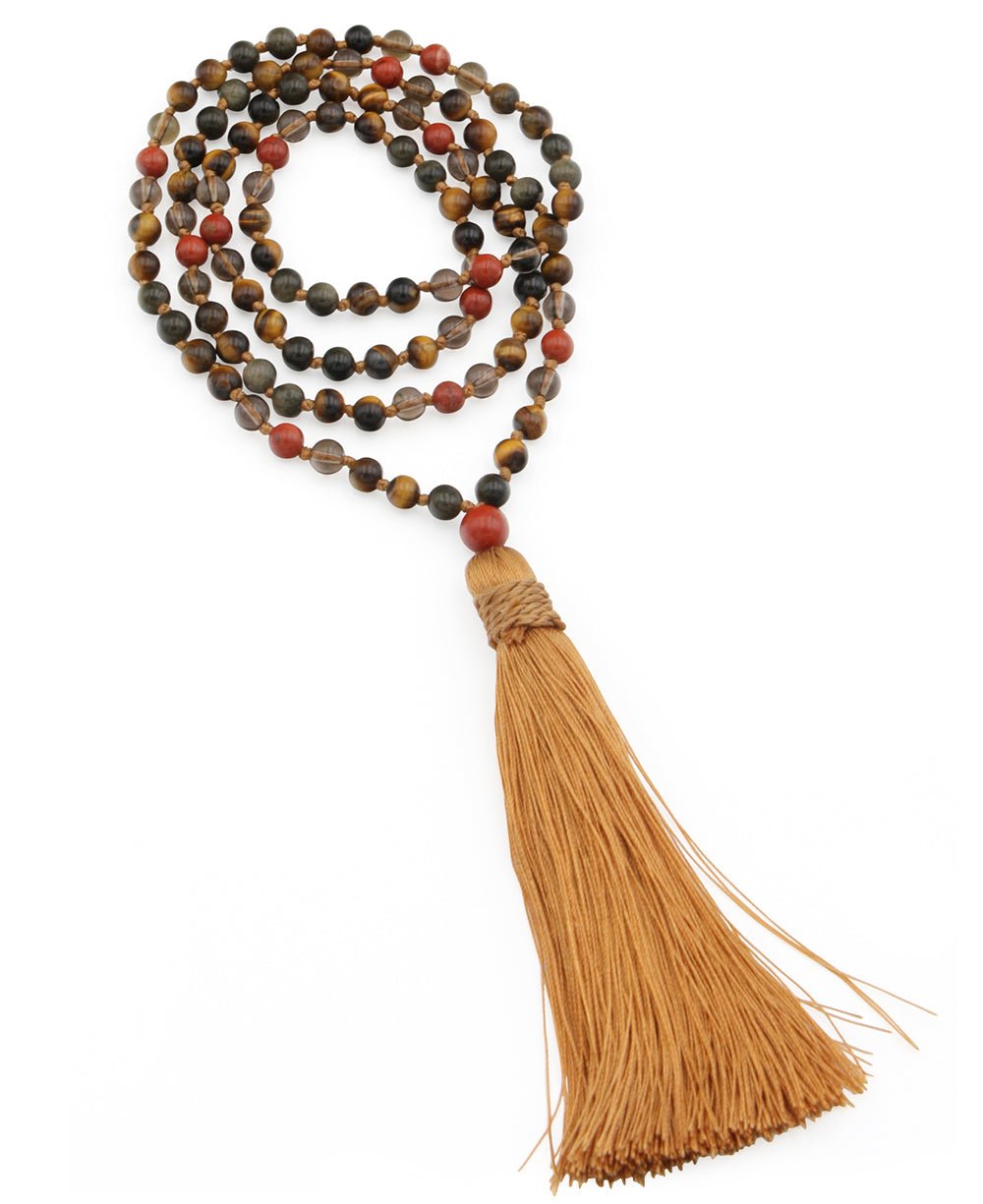 Grounded Strength Gemstone Energy Mala - Prayer Beads