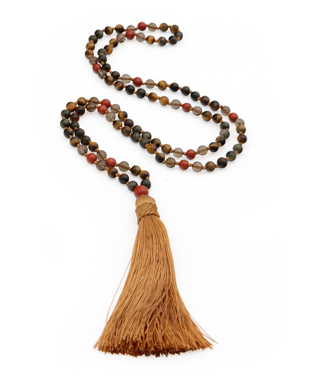 Grounded Strength Gemstone Energy Mala - Prayer Beads