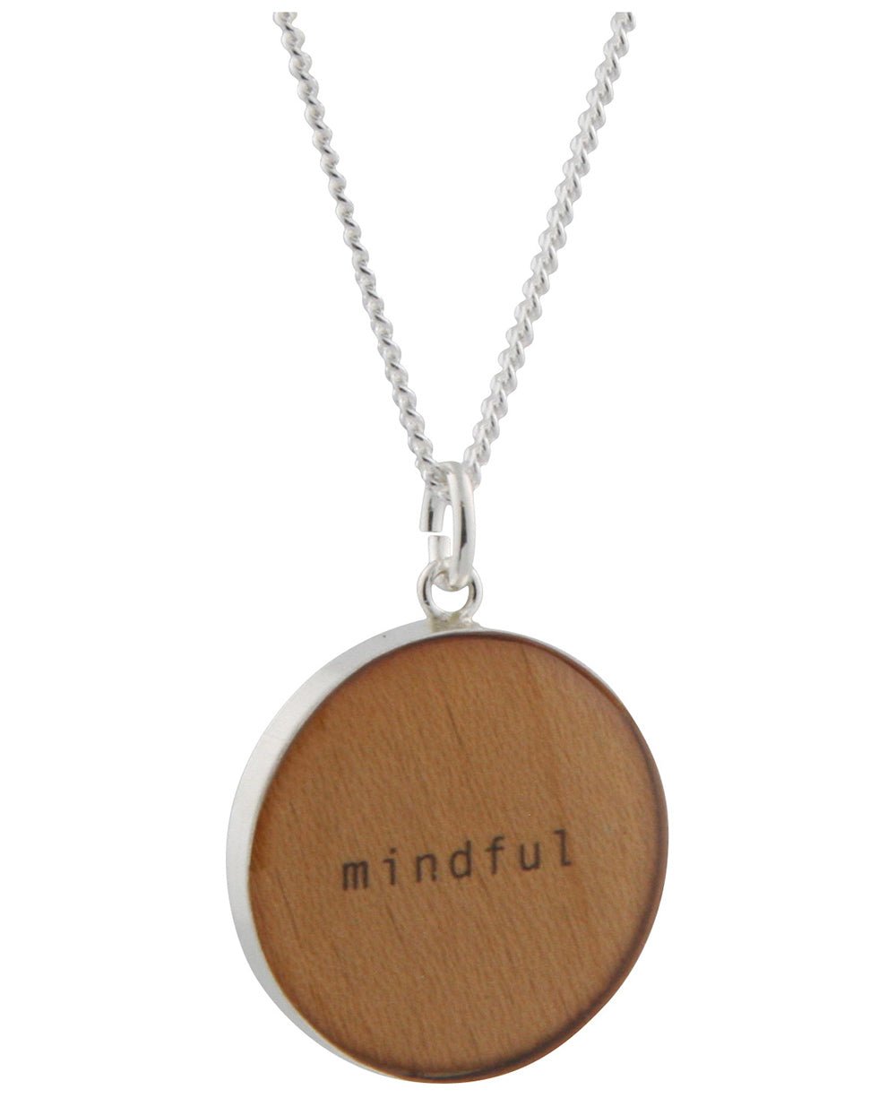 Handmade Wood Grain Mindfulness Necklaces, USA - Necklaces Mindful