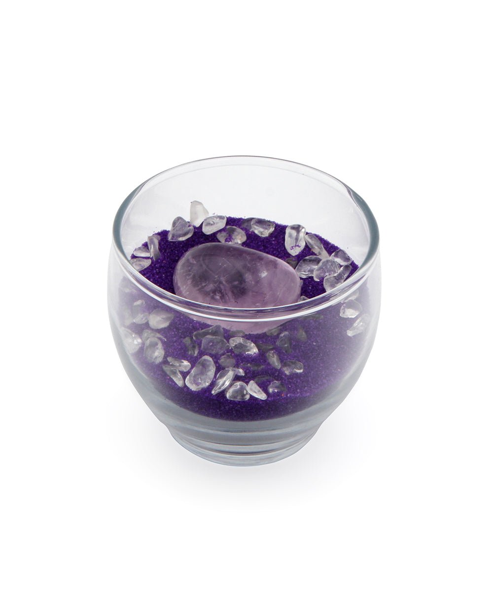 Healing Gemstone Desk Parfait - Amethyst