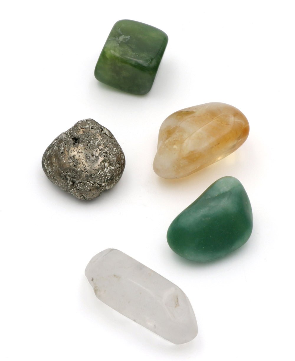 Healing Gemstone Set for Luck and Prosperity - Home & Garden
